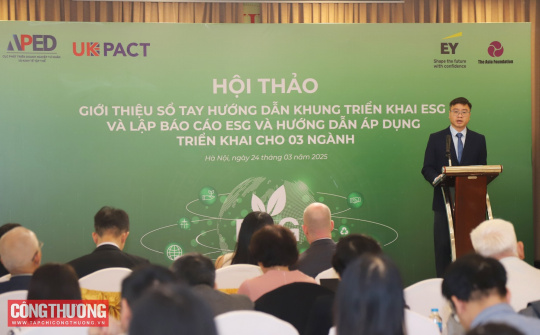 Giới thiệu Sổ tay hướng dẫn khung triển khai tiêu chuẩn ESG cho doanh nghiệp