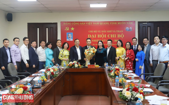 Đại hội Chi bộ Vụ Dầu khí và Than: Tiếp tục xây dựng tập thể đoàn kết, vững mạnh