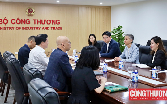 Thứ trưởng Nguyễn Sinh Nhật Tân tiếp và làm việc với Phó Chủ tịch điều hành toàn cầu của Tập đoàn A.P.Moller - Maersk