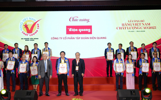 Điện Quang: 29 năm giữ vững danh hiệu Hàng Việt Nam Chất lượng cao