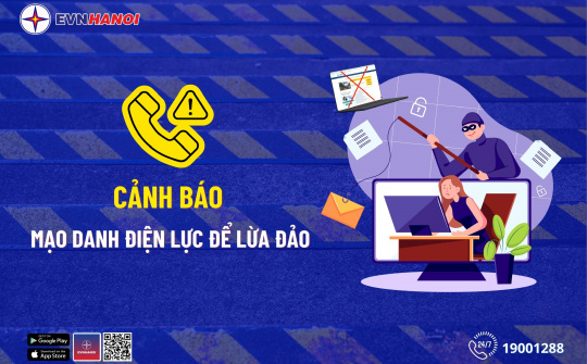 Cảnh báo giả mạo nhân viên điện lực của EVNHANOI