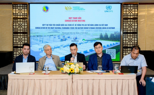 Tham vấn góp ý dự thảo bộ tiêu chuẩn quốc gia về pin lưu trữ năng lượng tại Việt Nam