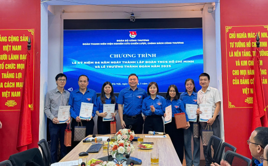 Tuổi trẻ Viện Nghiên cứu Chiến lược, Chính sách Công Thương: Phát huy truyền thống, vững bước tương lai