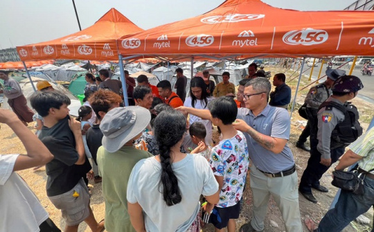 Mytel khẩn trương triển khai ứng cứu, bảo đảm thông tin liên lạc sau động đất tại Myanmar