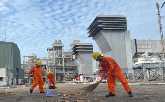 Nhiệt điện Bà Rịa: Duy trì vệ sinh môi trường làm việc sạch sẽ, góp phần an toàn phòng chống cháy nổ