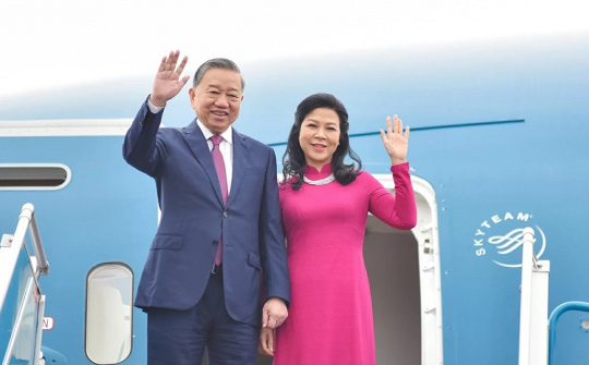 Tổng Bí thư Tô Lâm và Phu nhân lên đường thăm Indonesia, Ban Thư ký ASEAN và Singapore