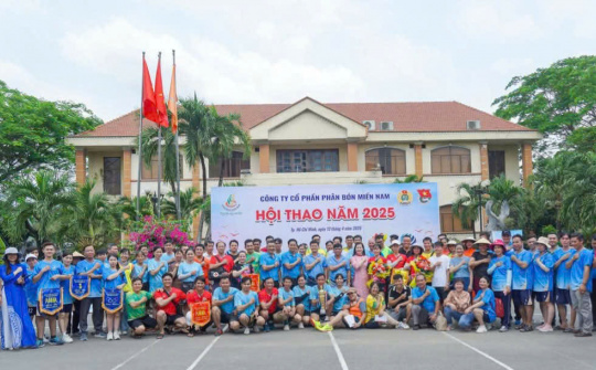 Sôi nổi Hội thao Công ty Cổ phần Phân bón Miền Nam năm 2025: Lan tỏa tinh thần đoàn kết và rèn luyện sức khỏe