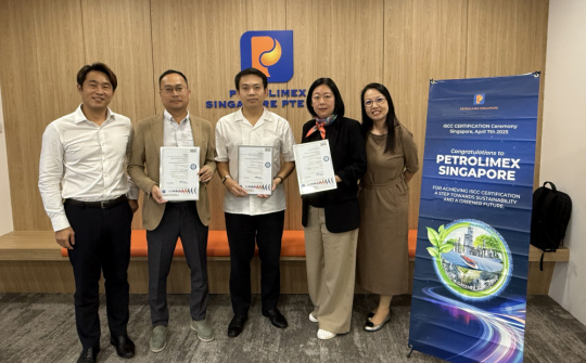 Petrolimex Singapore đạt chứng chỉ ISCC - Cam kết phát triển bền vững và bảo vệ môi trường