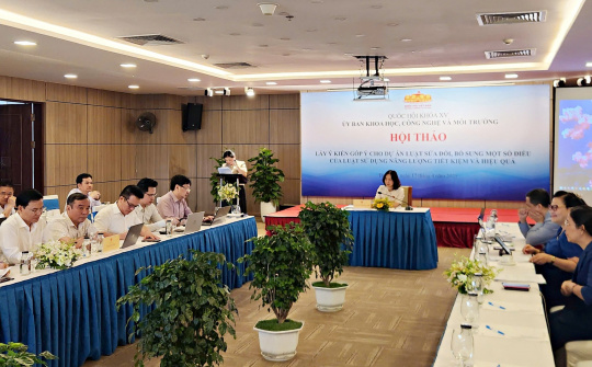 Quốc hội lấy ý kiến góp ý Dự án Luật Sử dụng năng lượng tiết kiệm và hiệu quả (sửa đổi)