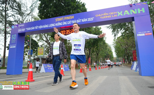 Hơn 7.000 vận động viên tham gia Giải chạy trực tuyến "Toàn dân tiết kiệm năng lượng hưởng ứng Giờ Trái đất năm 2025"