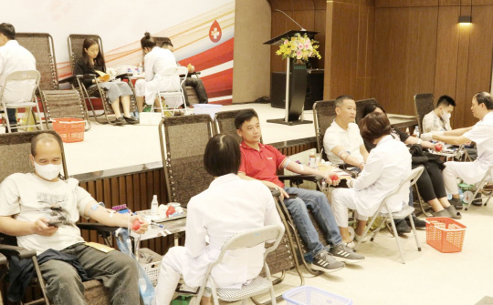 222 đơn vị máu đã được huy động trong Ngày hội hiến máu nhân đạo HABECO năm 2025