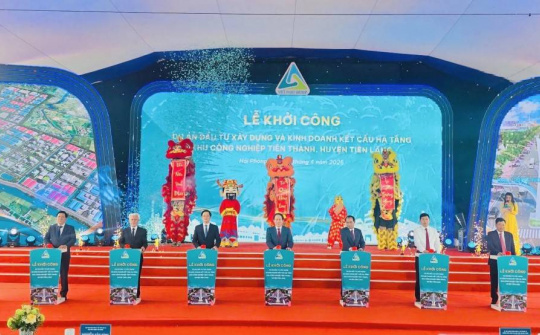 Hải Phòng: Khởi công Khu công nghiệp Tiên Thanh hơn 4.600 tỷ đồng tại huyện Tiên Lãng