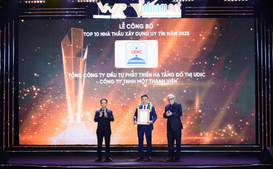 UDIC lần thứ 7 nằm trong Top 10 Nhà thầu xây dựng Việt Nam