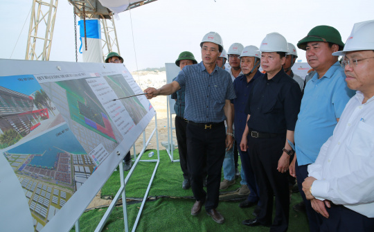 Phó Thủ tướng Trần Hồng Hà kiểm tra tiến độ các dự án trọng điểm tại tỉnh Quảng Trị