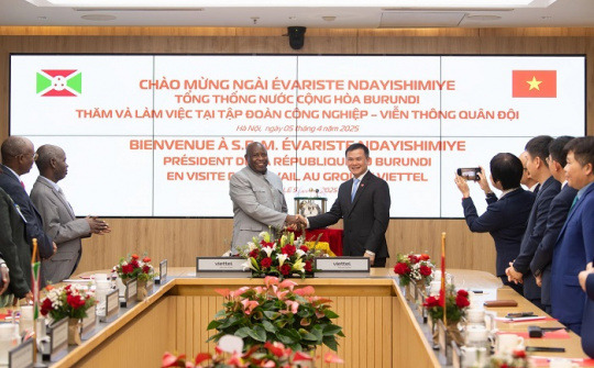 Tổng thống Cộng hòa Burundi thăm và làm việc tại Tập đoàn Viettel