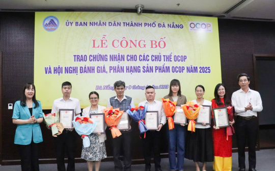 Đà Nẵng trao chứng nhận cho 11 sản phẩm OCOP 4 sao năm 2025