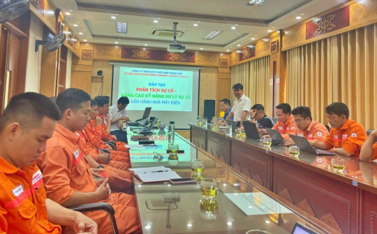 Thủy điện Trung Sơn: Nâng cao kỹ năng vận hành và xử lý sự cố trong nhà máy thủy điện