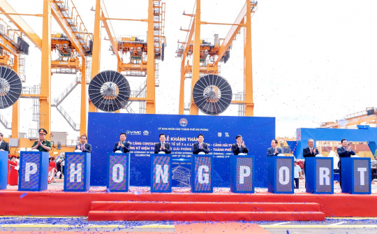 Hải Phòng: Khánh thành Bến cảng container quốc tế số 3 và 4 - Khu bến cảng Lạch Huyện
