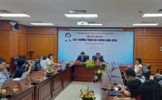 Viện Hàn lâm Khoa học và Công nghệ Việt Nam: Công bố Giải thưởng Trần Đại Nghĩa năm 2025