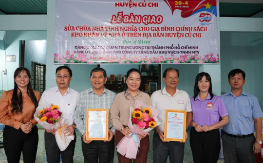 Petrolimex Sài Gòn chung tay sửa chữa 04 căn nhà cho các hộ chính sách tại Củ Chi