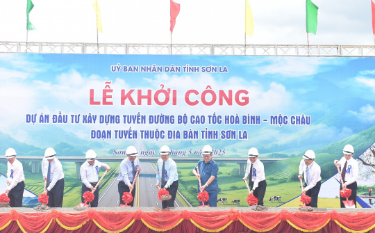 Khởi công dự án cao tốc Hòa Bình - Mộc Châu, đoạn tuyến thuộc địa bàn tỉnh Sơn La