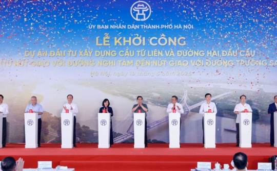 Hà Nội: Khởi công xây dựng cầu Tứ Liên và đường hai đầu cầu, tổng vốn đầu tư gần 20.000 tỷ đồng