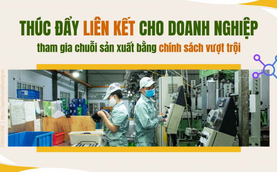 [eMagazine] Thúc đẩy liên kết cho doanh nghiệp tham gia chuỗi sản xuất bằng chính sách vượt trội