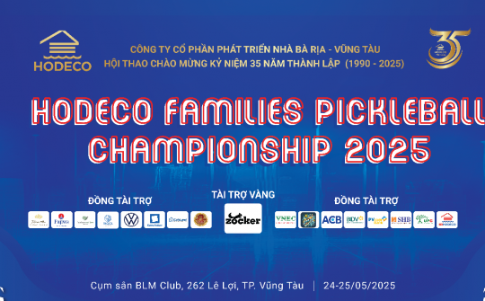 HODECO Families Pickleball Championship 2025: Hơn 400 VĐV sẵn sàng tranh tài