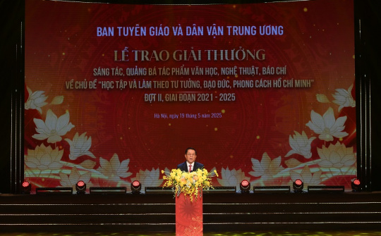 HABECO đồng hành cùng Lễ Trao giải văn học, nghệ thuật, báo chí tiêu biểu học tập và làm theo Bác Hồ