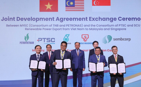 Việt Nam thỏa thuận xuất khẩu điện tái tạo sang Malaysia và Singapore