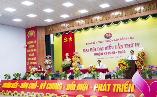 Đại hội Đảng bộ Công ty Nhôm Lâm Đồng nhiệm kỳ 2025 - 2030: Xây dựng Đảng trong sạch, vững mạnh và phát triển bền vững
