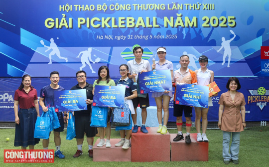 Sôi nổi giải đấu Pickleball trong khuôn khổ Hội thao Bộ Công Thương lần thứ XIII năm 2025