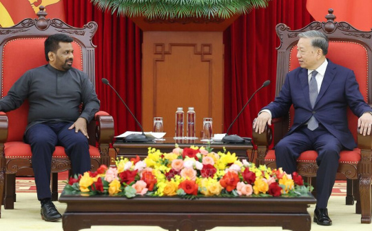 Tổng Bí thư Tô Lâm: Việt Nam mong muốn hợp tác với Sri Lanka trong phát triển kinh tế - xã hội