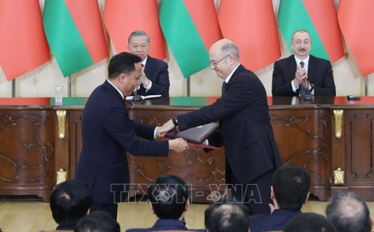 Việt Nam - Azerbaijan ký kết nhiều văn kiện hợp tác trên các lĩnh vực