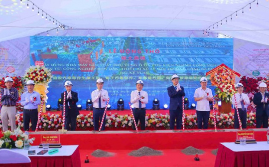 Ninh Bình: Động thổ xây dựng Nhà máy công nghệ cao BEI KE YUAN tổng vốn đầu tư gần 1.400 tỷ đồng