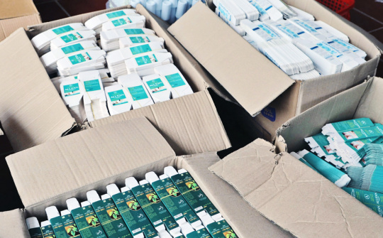 Triệt phá cơ sở sản xuất mỹ phẩm giả với số lượng lớn ở Bắc Giang