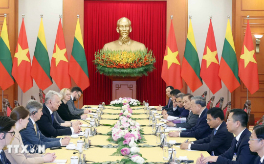 Tổng Bí thư: Thúc đẩy quan hệ song phương Việt Nam - Litva phát triển mạnh mẽ, thực chất