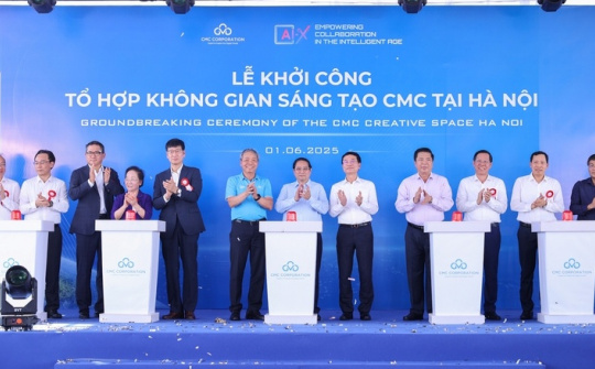 Khởi công Tổ hợp không gian sáng tạo CMC: Định hướng phát triển trung tâm trí tuệ nhân tạo mở