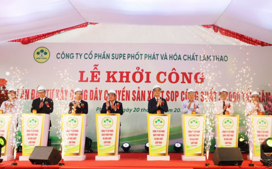 Supe Lâm Thao: Khởi công Dự án “Đầu tư xây dựng dây chuyền sản xuất SOP công suất 20.000 tấn/1 năm