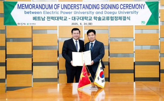 Trường Đại học Điện lực và Đại học Daegu, Hàn Quốc thúc đẩy hợp tác song phương cùng phát triển