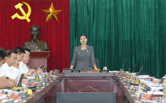 Hà Nội: Tổ công tác số 10 về sắp xếp đơn vị hành chính cấp xã làm việc với các quận, huyện