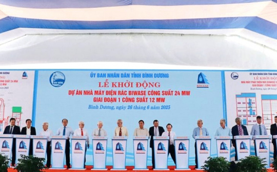 Nước Bình Dương (BWE) khởi công nhà máy điện rác 12 MW