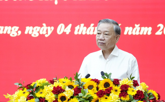 Tổng Bí thư: Hợp nhất An Giang và Kiên Giang mở ra cơ hội tái cấu trúc hạ tầng vùng, hình thành các chuỗi giá trị