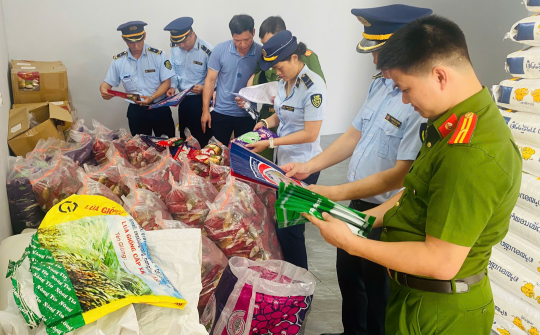 Phát hiện hộ kinh doanh đang đóng gói dán nhãn giả gạo nếp Lào tại Nghệ An