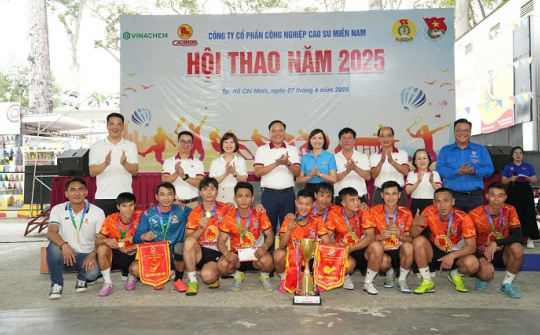 Casumina tổ chức Hội thao “Đoàn kết để thành công” hướng tới kỷ niệm 50 năm thành lập