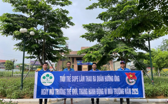 Tuổi trẻ Supe Lâm Thao ra quân hưởng ứng Ngày Môi trường Thế giới 2025
