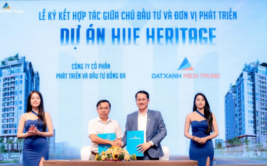 Đất Xanh Miền Trung trở thành nhà phát triển và phân phối độc quyền dự án khu căn hộ trung tâm Hue Heritage