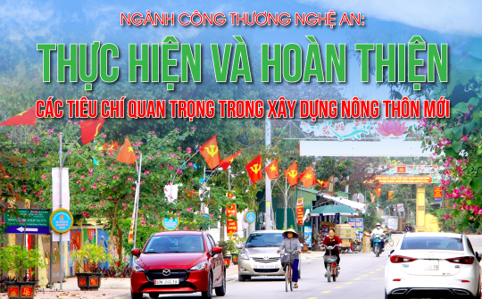 [eMagazine] Ngành Công Thương Nghệ An: Thực hiện và hoàn thiện các tiêu chí quan trọng trong xây dựng nông thôn mới