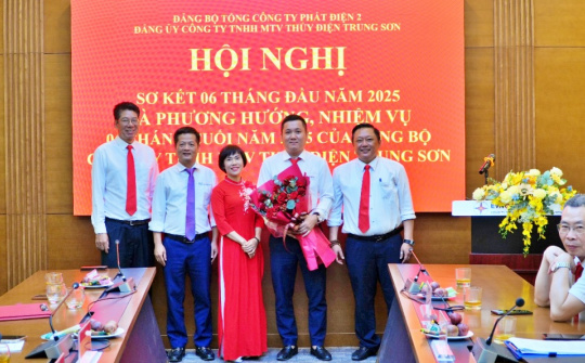 Nửa đầu năm 2025 Thủy điện Trung Sơn hoàn thành xuất sắc các chỉ tiêu được giao