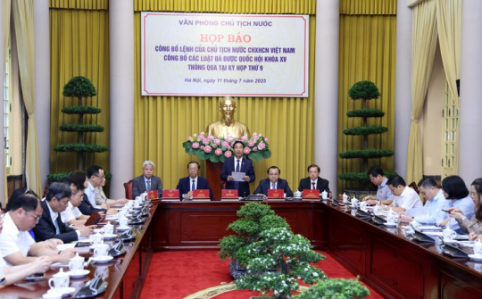 Công bố Lệnh của Chủ tịch nước về 9 luật vừa được Quốc hội thông qua